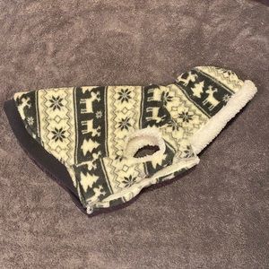Fair Isle Fleece Lined Dog Hoodie
